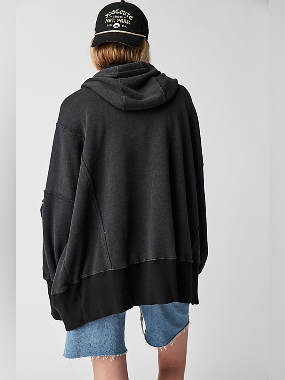 Free People We The Free - Camden Hoodie- Washed Black